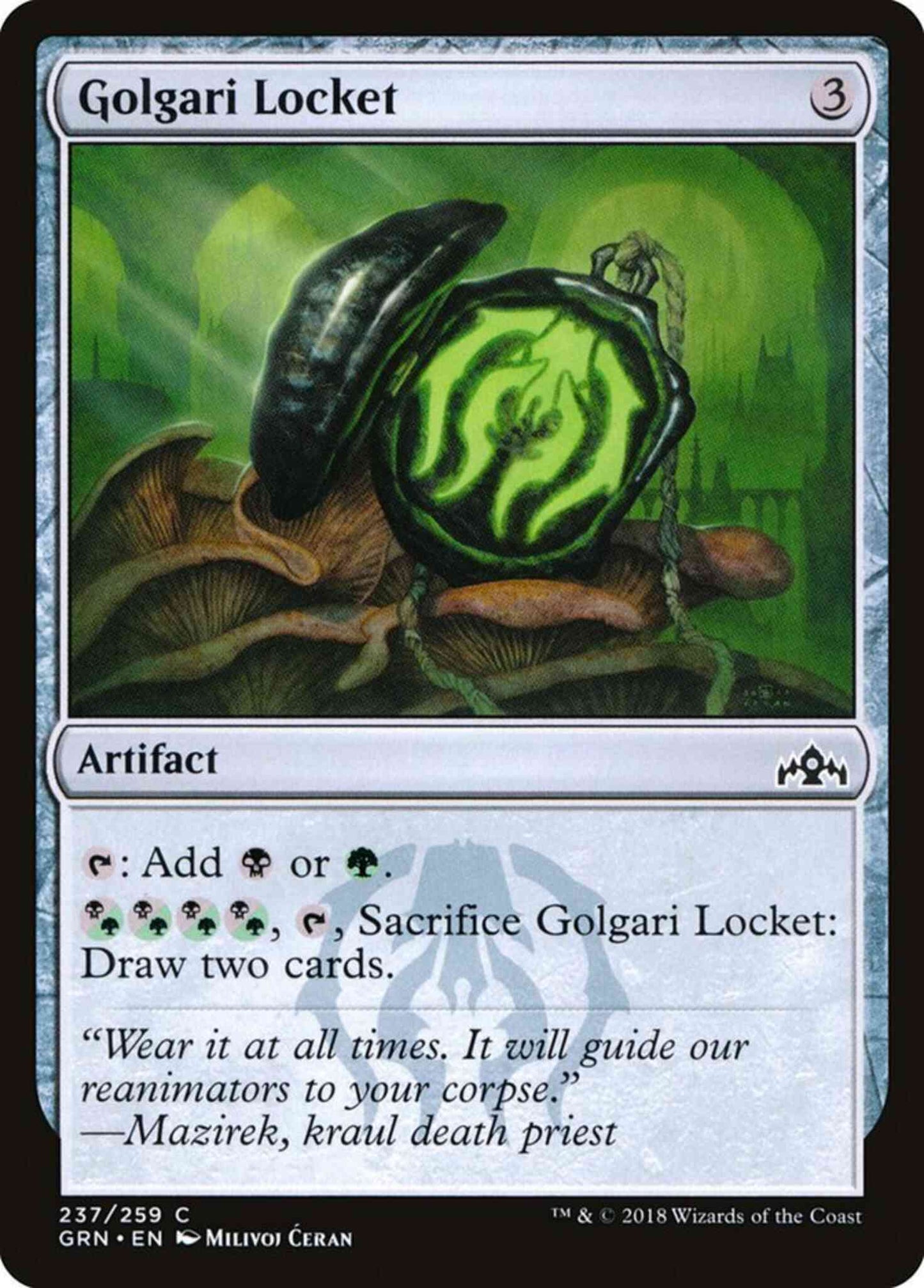 Golgari Locket [237] [Guilds of Ravnica] [Non-Foil]