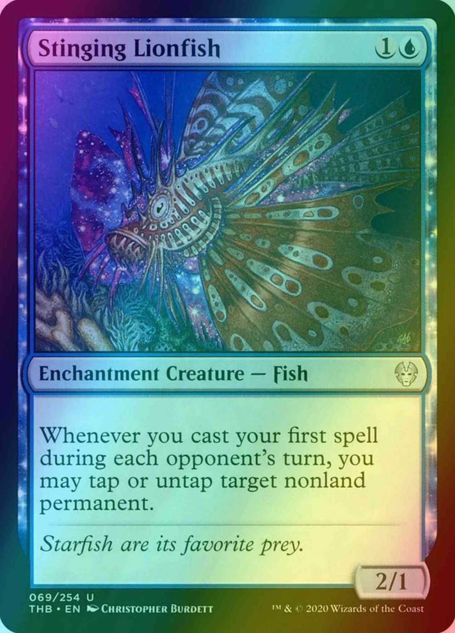 Stinging Lionfish [69] [Theros Beyond Death] [Foil]