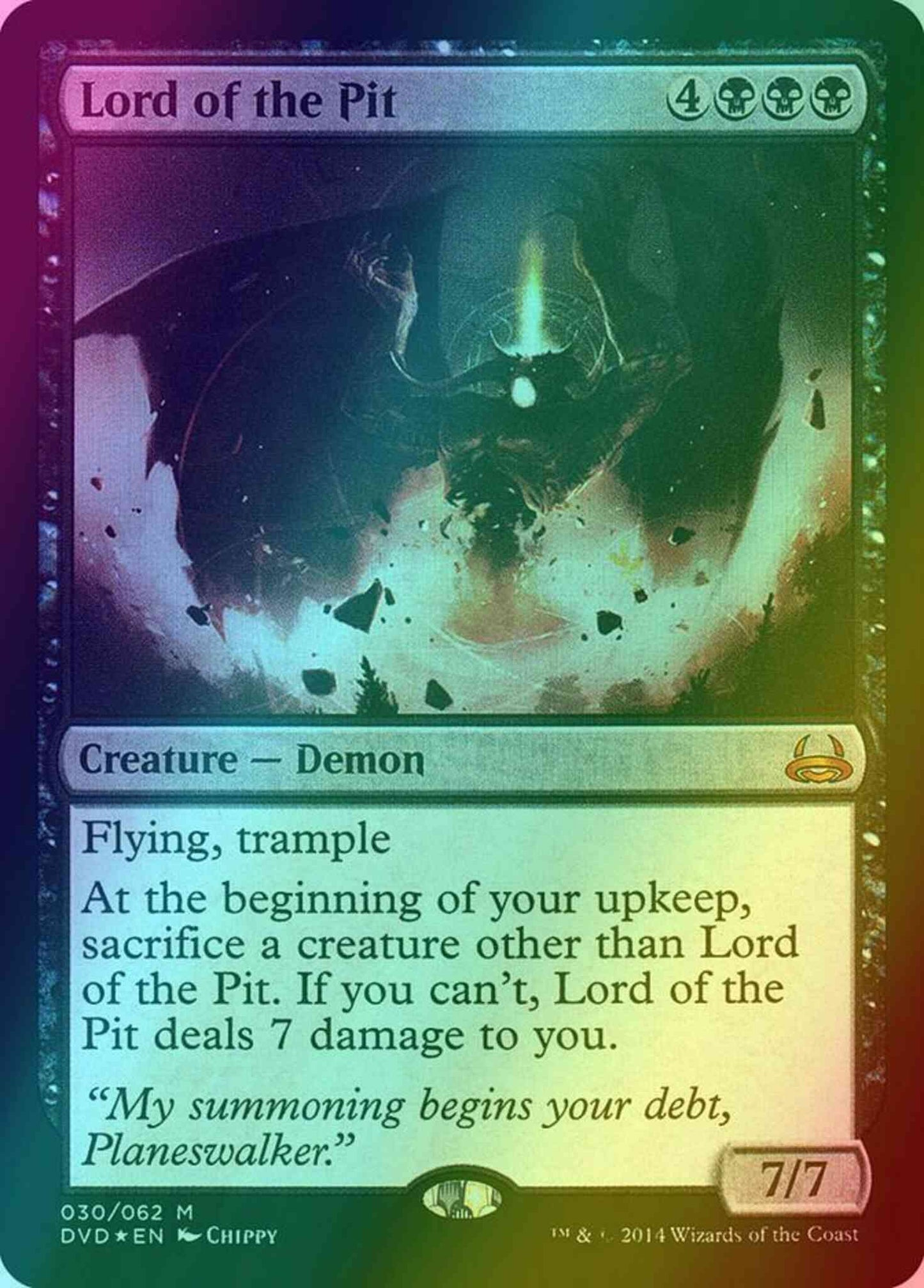Lord of the Pit [30] [Duel Decks Anthology: Divine vs. Demonic] [Foil]