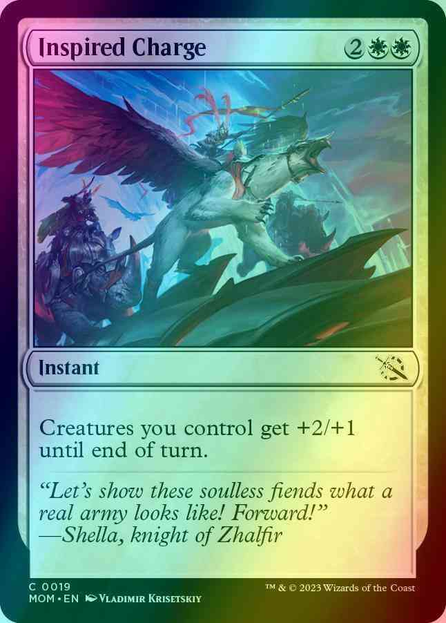 Inspired Charge [19] [March of the Machine] [Foil]