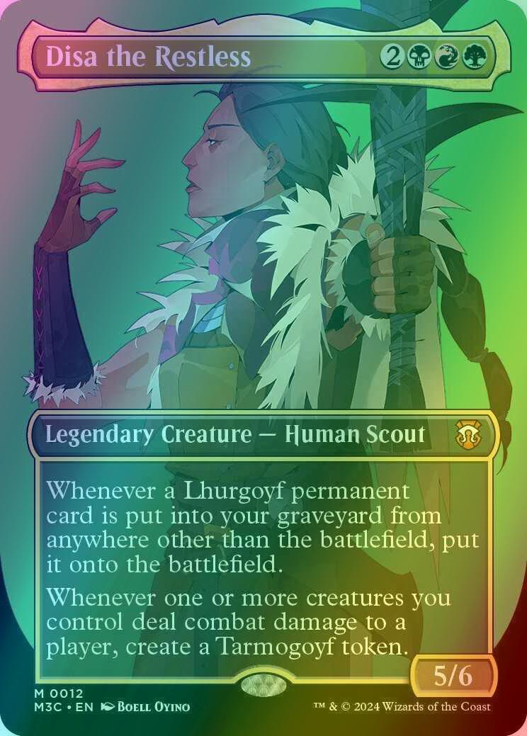 Disa the Restless [12] [Borderless] [Profile] [Modern Horizons 3: Commander] [Foil]