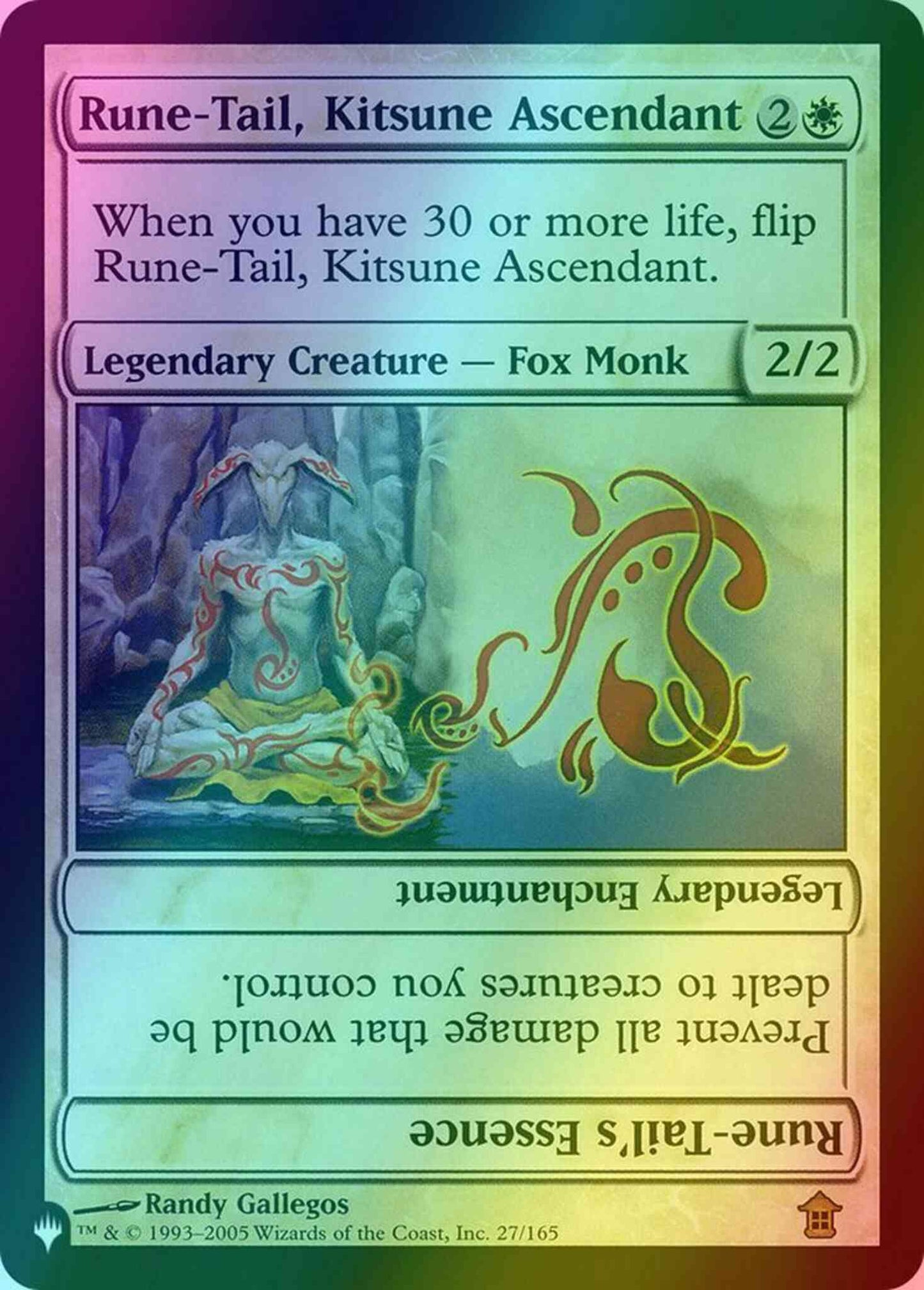 Rune-Tail, Kitsune Ascendant // Rune-Tail's Essence [SOK-27] [The List] [Foil]