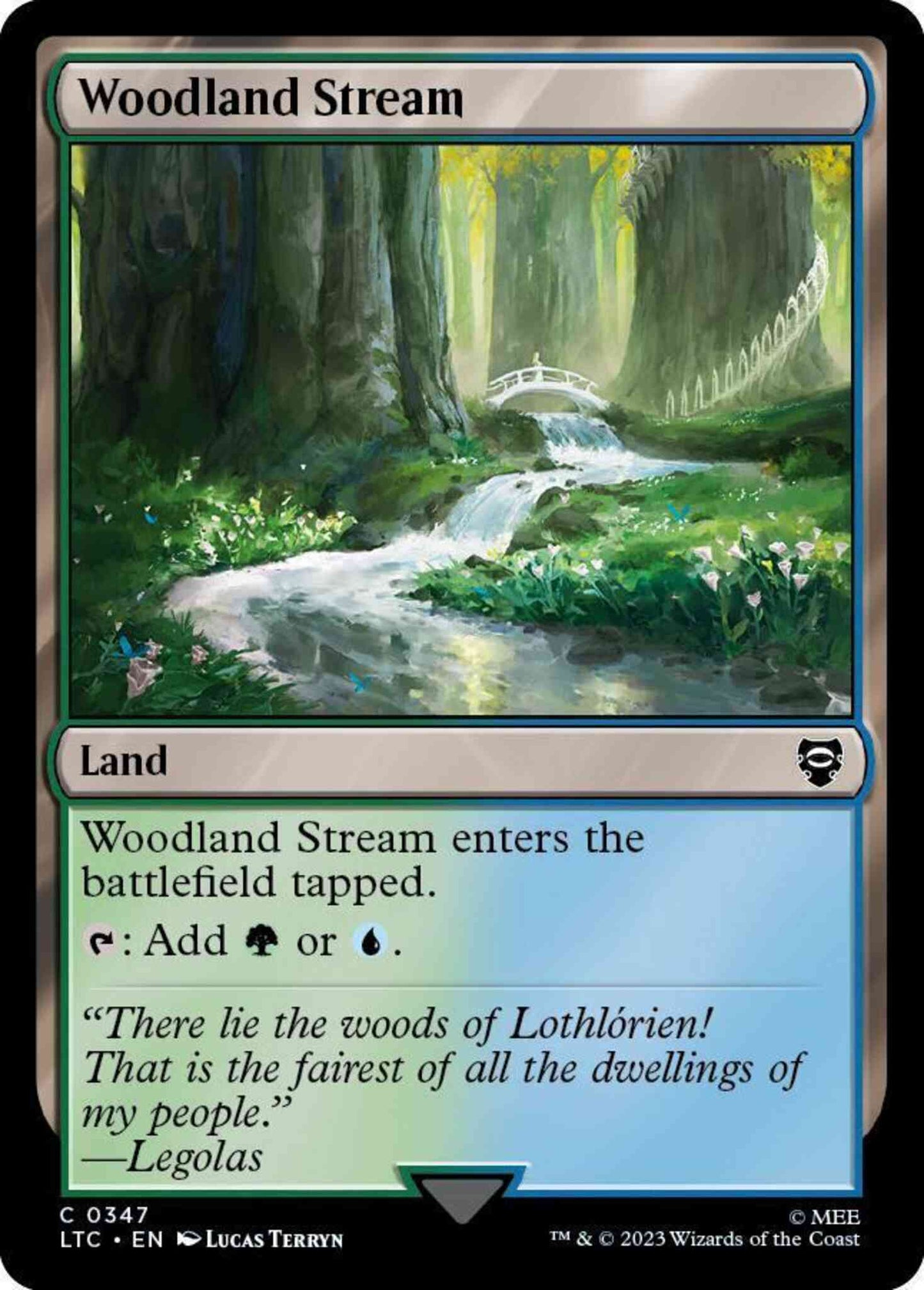 Woodland Stream [347] [The Lord of the Rings: Tales of Middle-earth: Commander] [Non-Foil]
