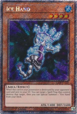 Ice Hand - RA04-EN225 - Platinum Secret Rare - 1st Edition
