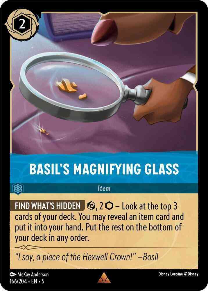 Basil's Magnifying Glass - 166/204 [Shimmering Skies] [Non-Foil]