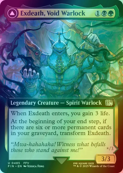 Exdeath, Void Warlock // Neo Exdeath, Dimension's End [485] [Extended Art] [FINAL FANTASY] [Foil]