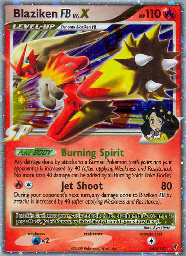 Blaziken FB - 142/147 - Rare Holo Lv.X [pl3-142] [Ultra]