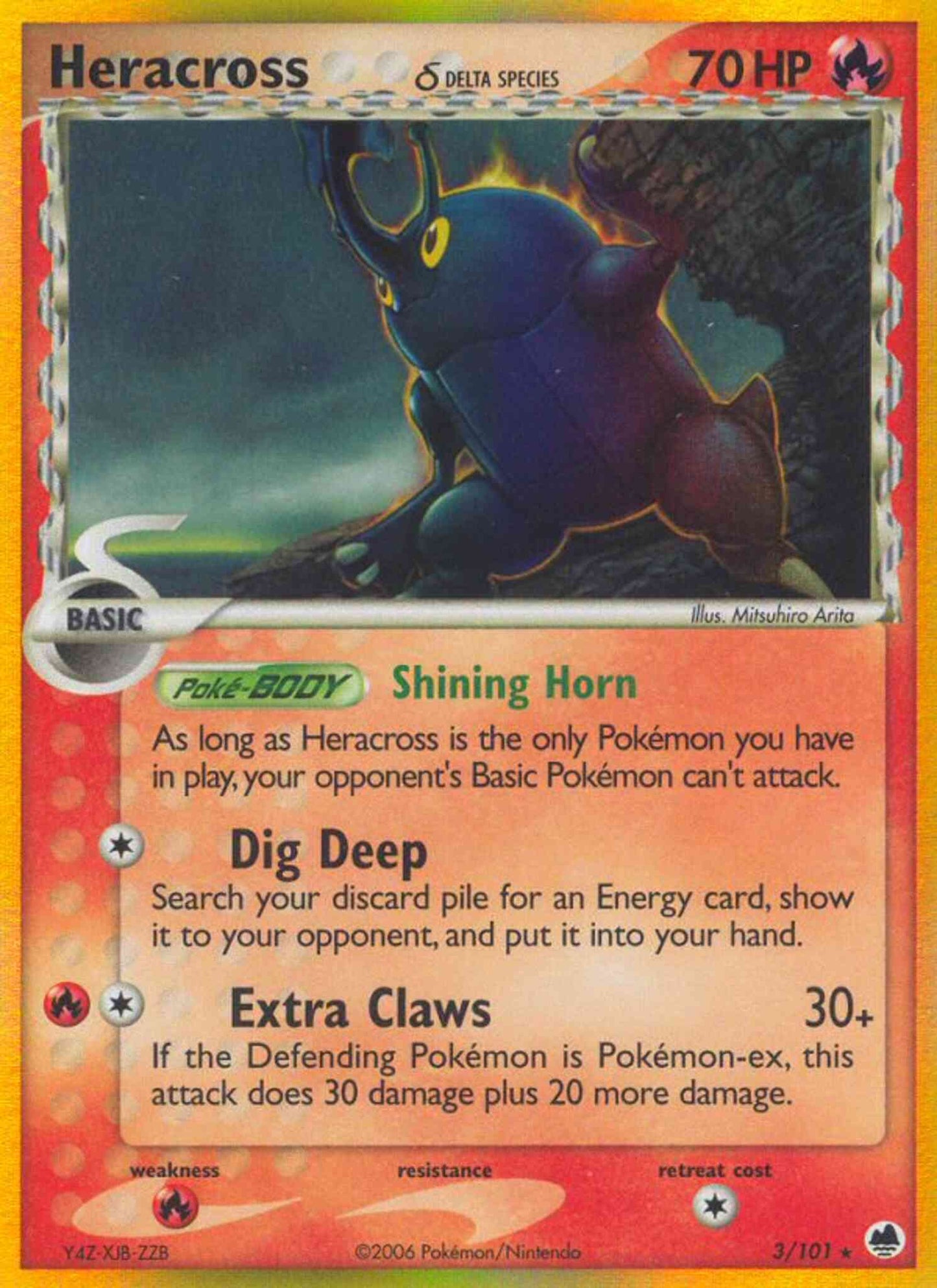 Heracross δ - 3/101 - Rare Holo [ex15-3] [Holo]