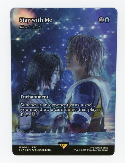 Stay with Me - Rhystic Study — Borderless|Foil — ID 18383