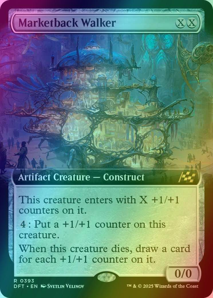 Marketback Walker [393] [Extended Art] [Aetherdrift] [Foil]