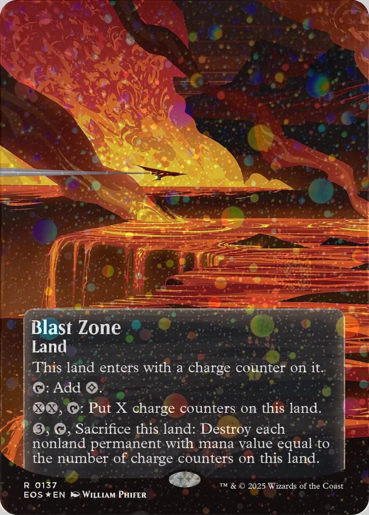 Blast Zone [137] [Borderless] [Poster] [Edge of Eternities: Stellar Sights] [Galaxy Foil]