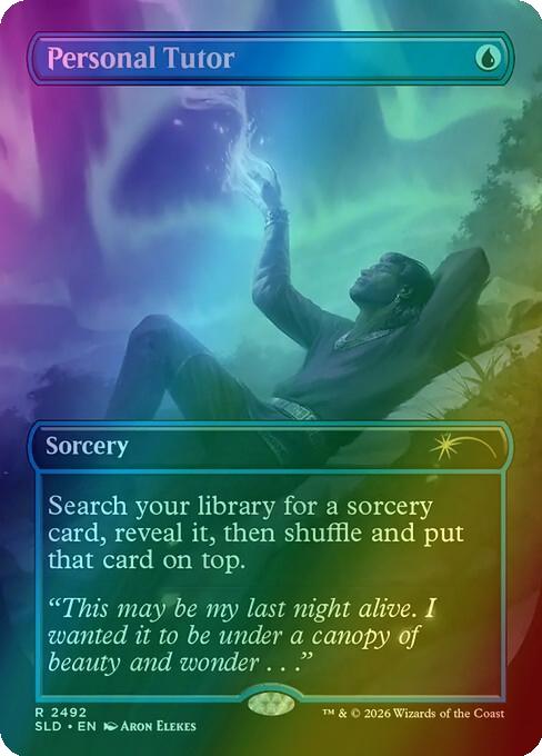 Personal Tutor [2492] [Borderless] [D&D: Gale's Ambition] [Secret Lair Drop] [Foil]