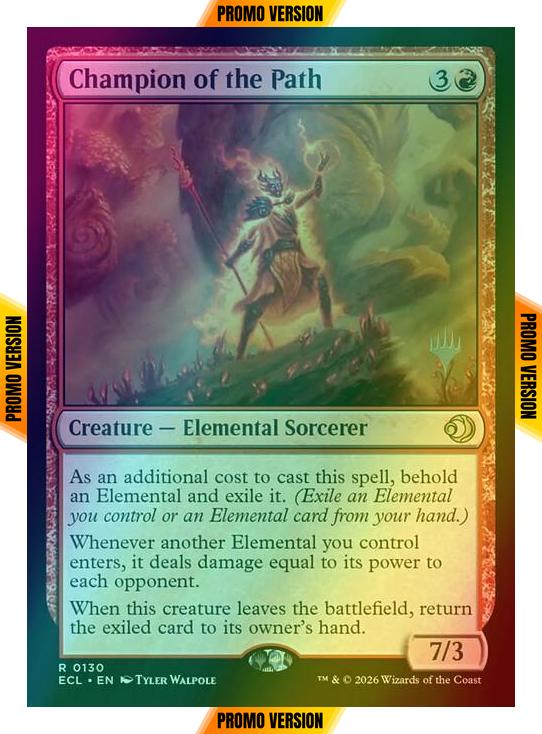 Champion of the Path [130p] [Promo Pack] [Lorwyn Eclipsed: Promos] [Foil]