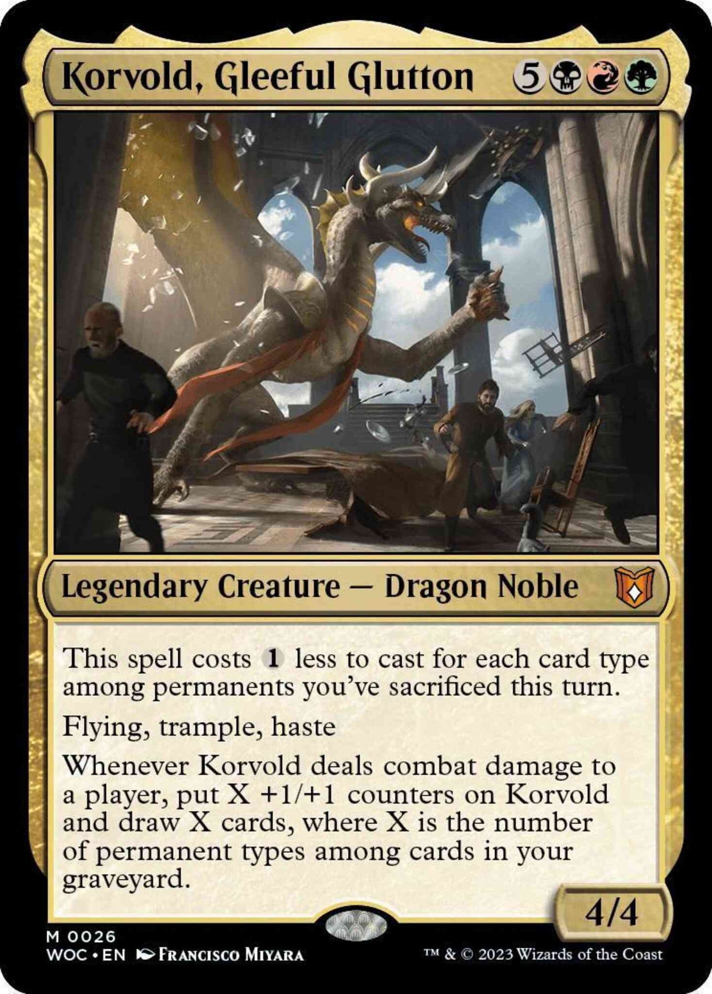 Korvold, Gleeful Glutton [26] [Wilds of Eldraine: Commander] [Non-Foil]
