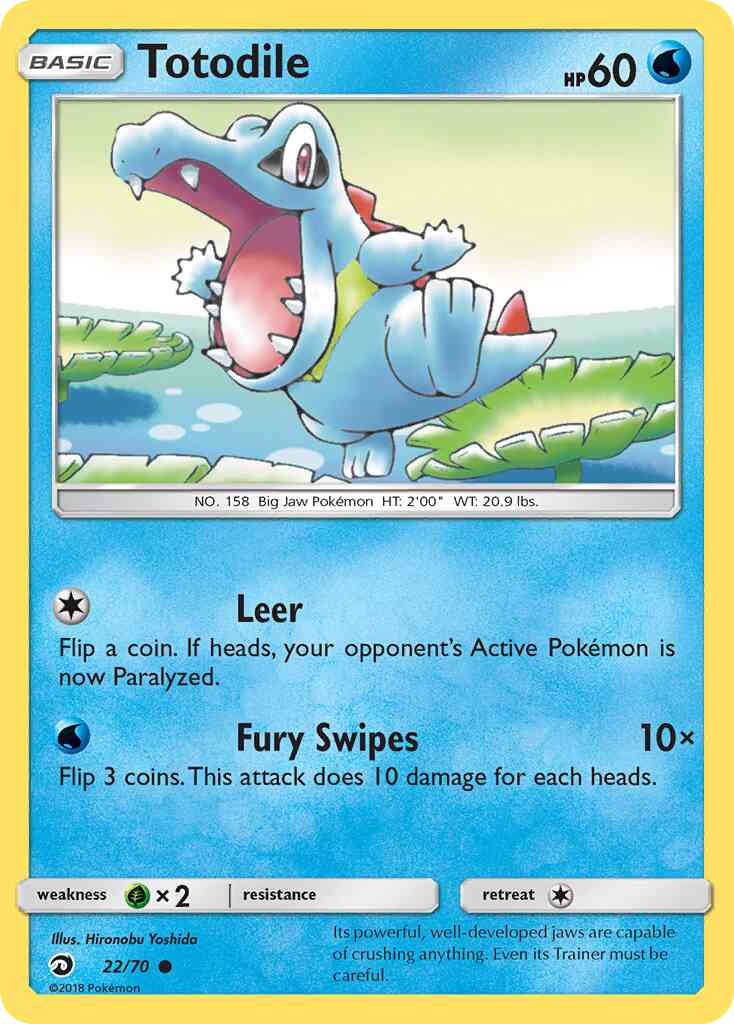 Totodile - 22/70 - Common [sm75-22] [Reverse Holo]