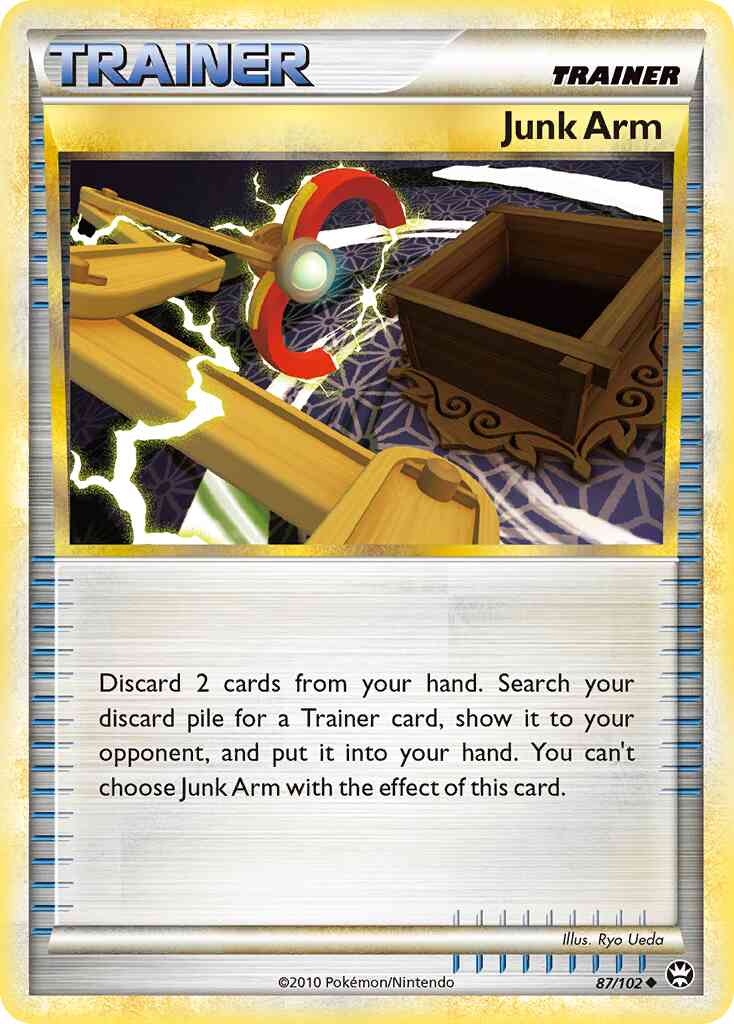 Junk Arm - 87/102 - Uncommon [hgss4-87] [Non-Holo]