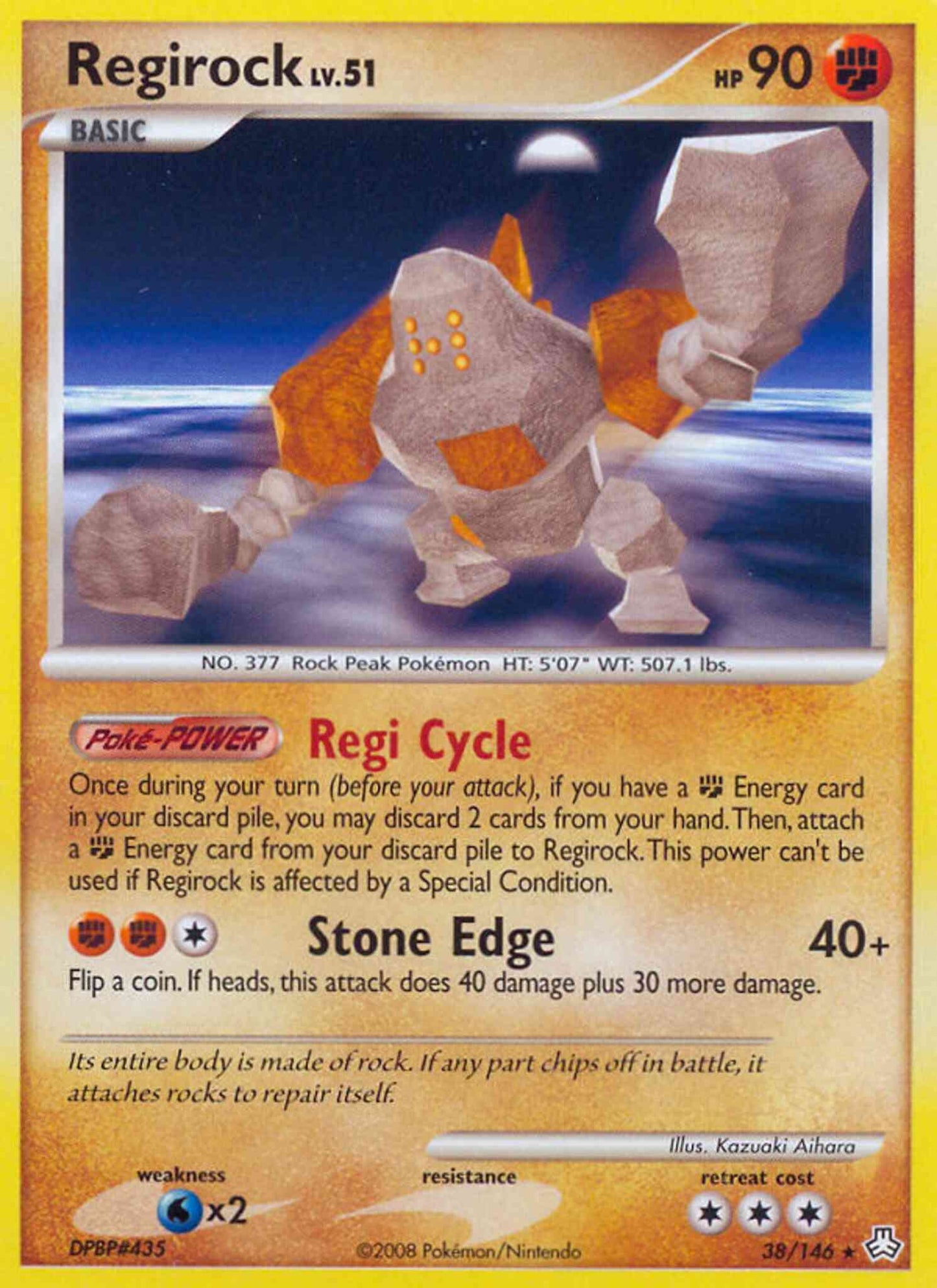 Regirock - 38/146 - Rare [dp6-38] [Non-Holo]