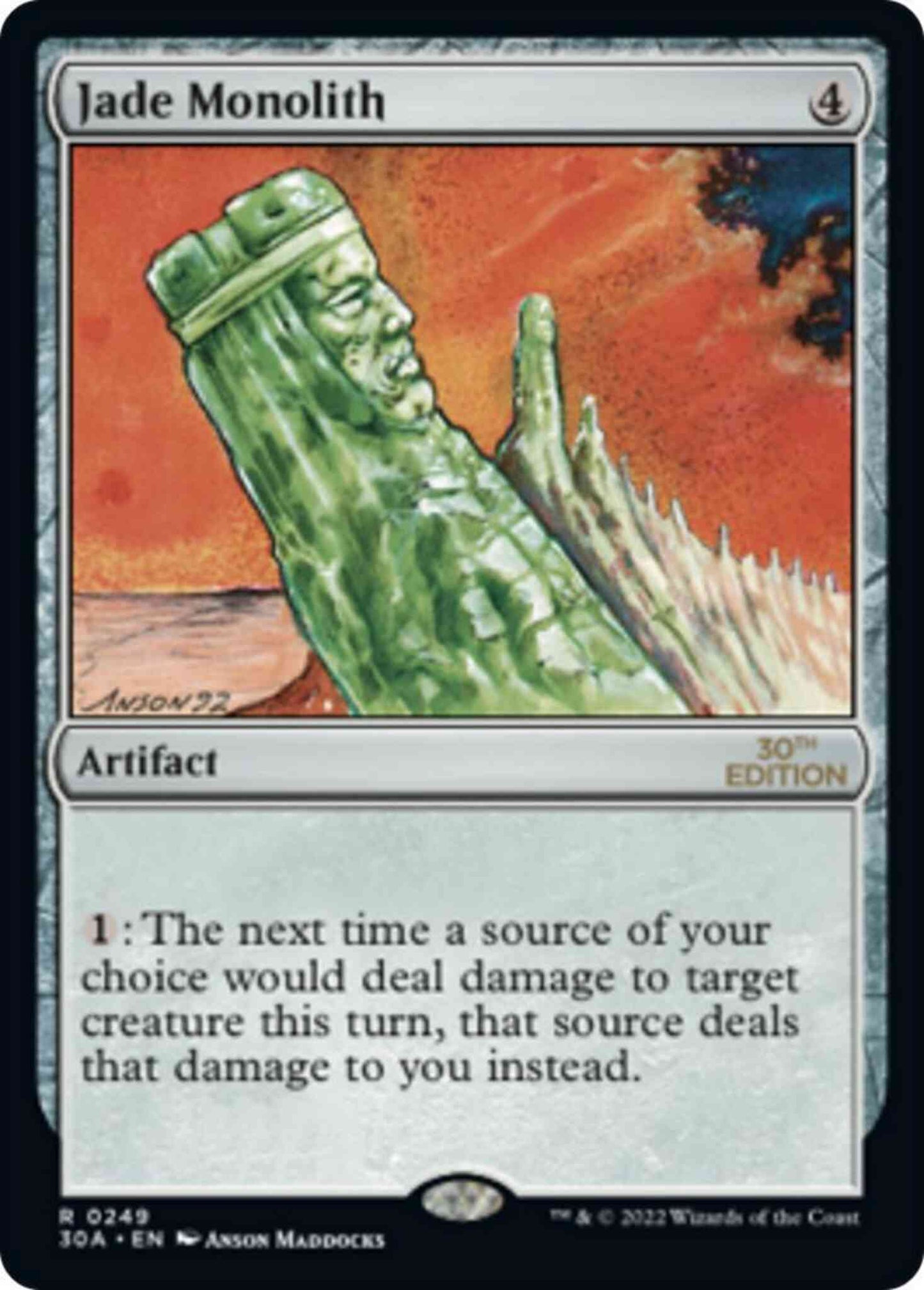 Jade Monolith [249] [30th Anniversary Edition] [Non-Foil]