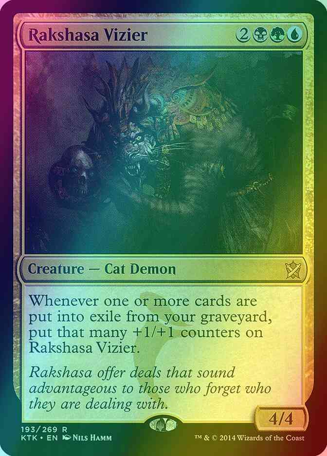 Rakshasa Vizier [193] [Khans Of Tarkir] [Foil]