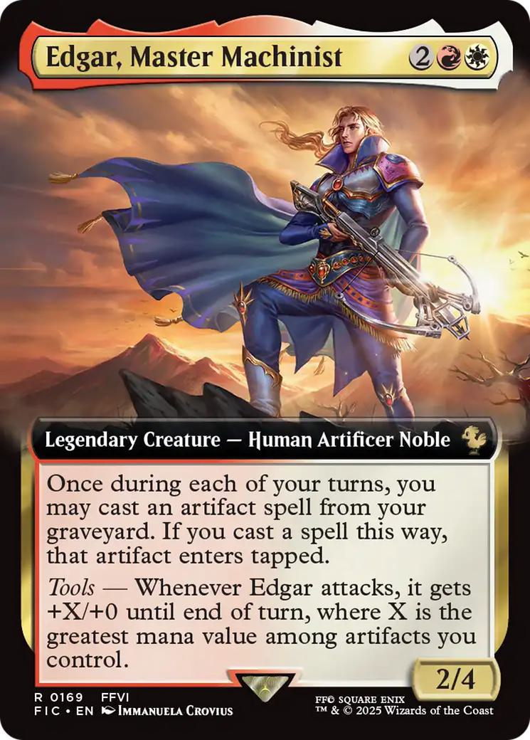 Edgar, Master Machinist [169] [Extended Art] [FINAL FANTASY: Commander] [Non-Foil]