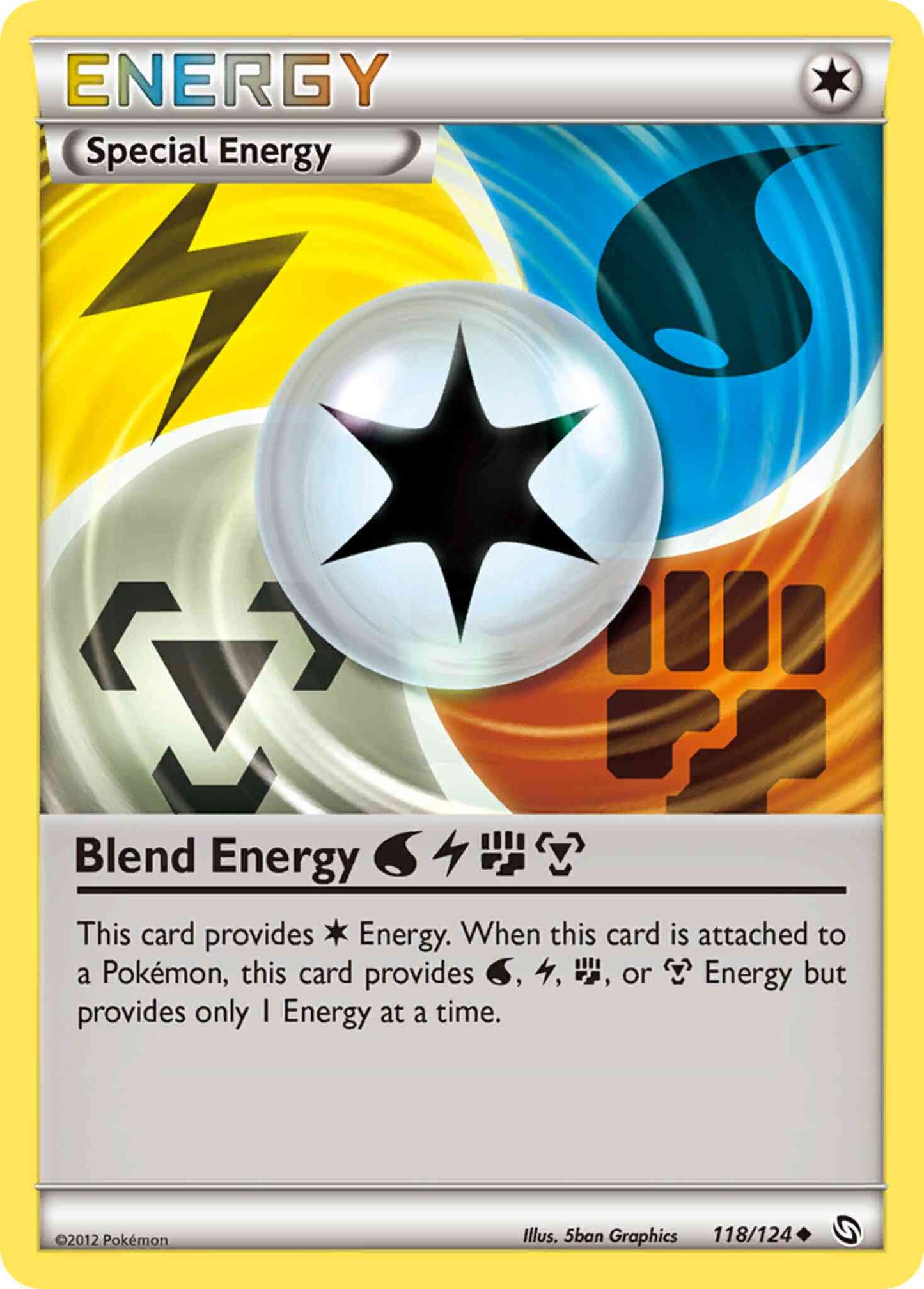 Blend Energy WaterLightningFightingMetal - 118/124 - Uncommon [bw6-118] [Reverse Holo]