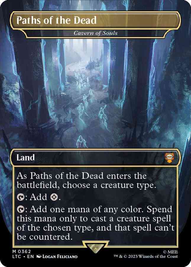 Paths of the Dead - Cavern of Souls [362] [Borderless] [Realms and Relics] [The Lord of the Rings: Tales of Middle-earth: Commander] [Non-Foil]