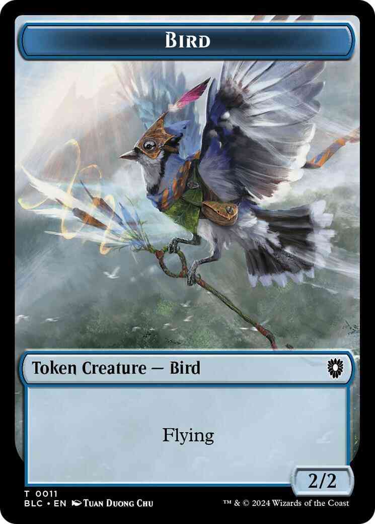 Bird Token (11) // Fish Token (07) [Bloomburrow: Commander: Tokens] [Non-Foil]