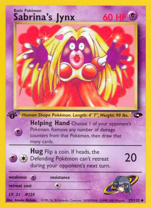Sabrina's Jynx - 57/132 - Uncommon - 1st Edition [gym2-57] [Non-Holo]