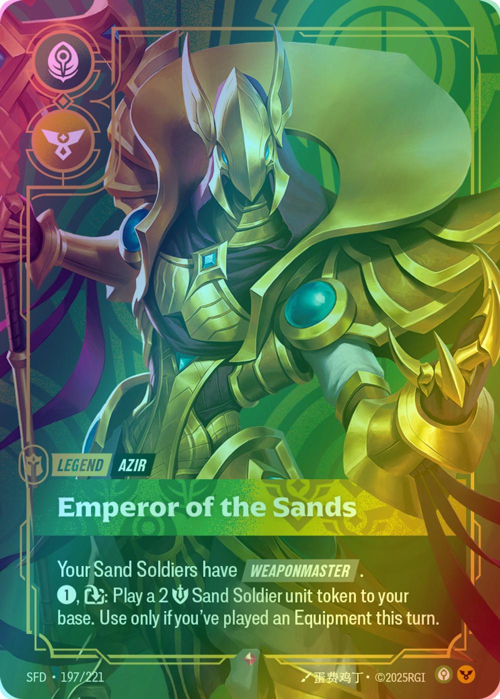 Emperor of the Sands (Azir) - 197/221 [Spiritforged] [Foil]