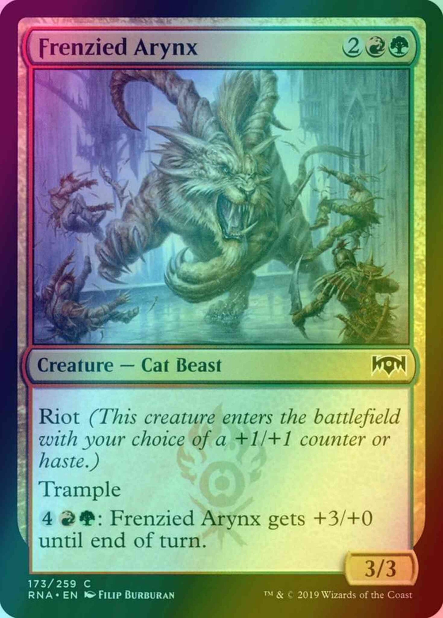 Frenzied Arynx [173] [Ravnica Allegiance] [Foil]