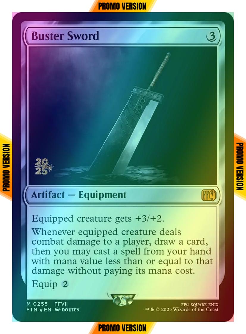 Buster Sword [255s] [Prerelease] [FINAL FANTASY: Promos] [Foil]