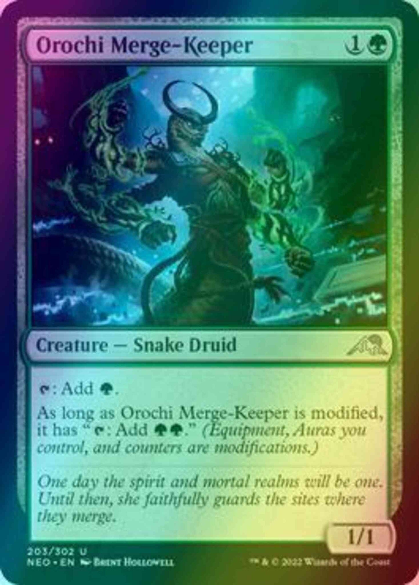 Orochi Merge-Keeper [203] [Kamigawa: Neon Dynasty] [Foil]
