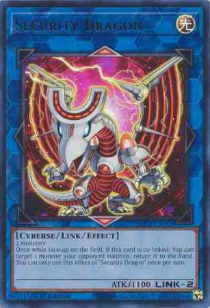 Security Dragon - Silver - BLC1-EN043 - Ultra Rare - 1st Edition