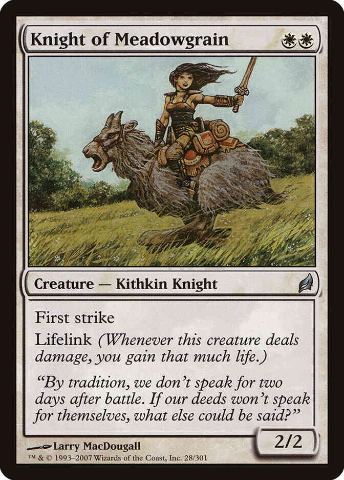Knight of Meadowgrain [28] [Lorwyn] [Non-Foil]
