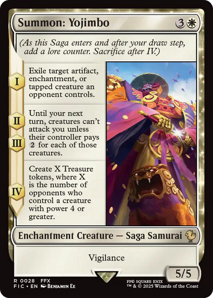 Summon: Yojimbo [28] [FINAL FANTASY: Commander] [Non-Foil]