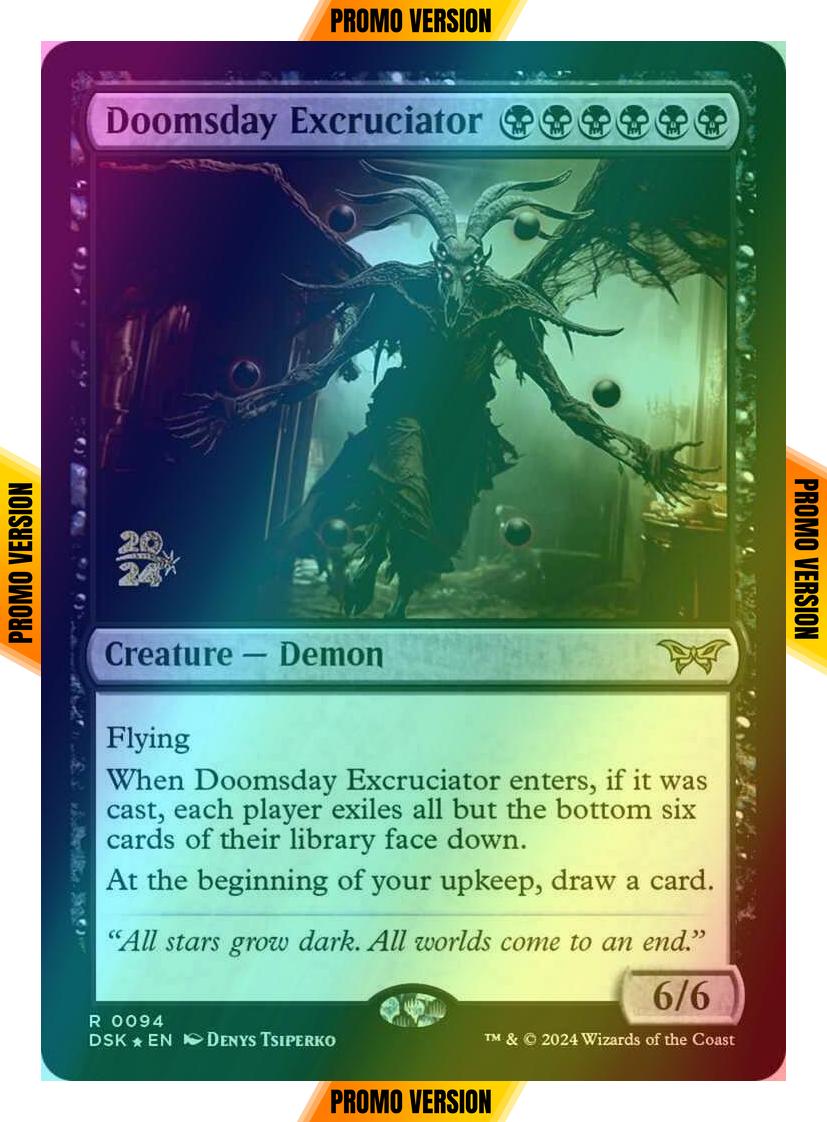 Doomsday Excruciator [94s] [Prerelease] [Duskmourn: House of Horror: Promos] [Foil]