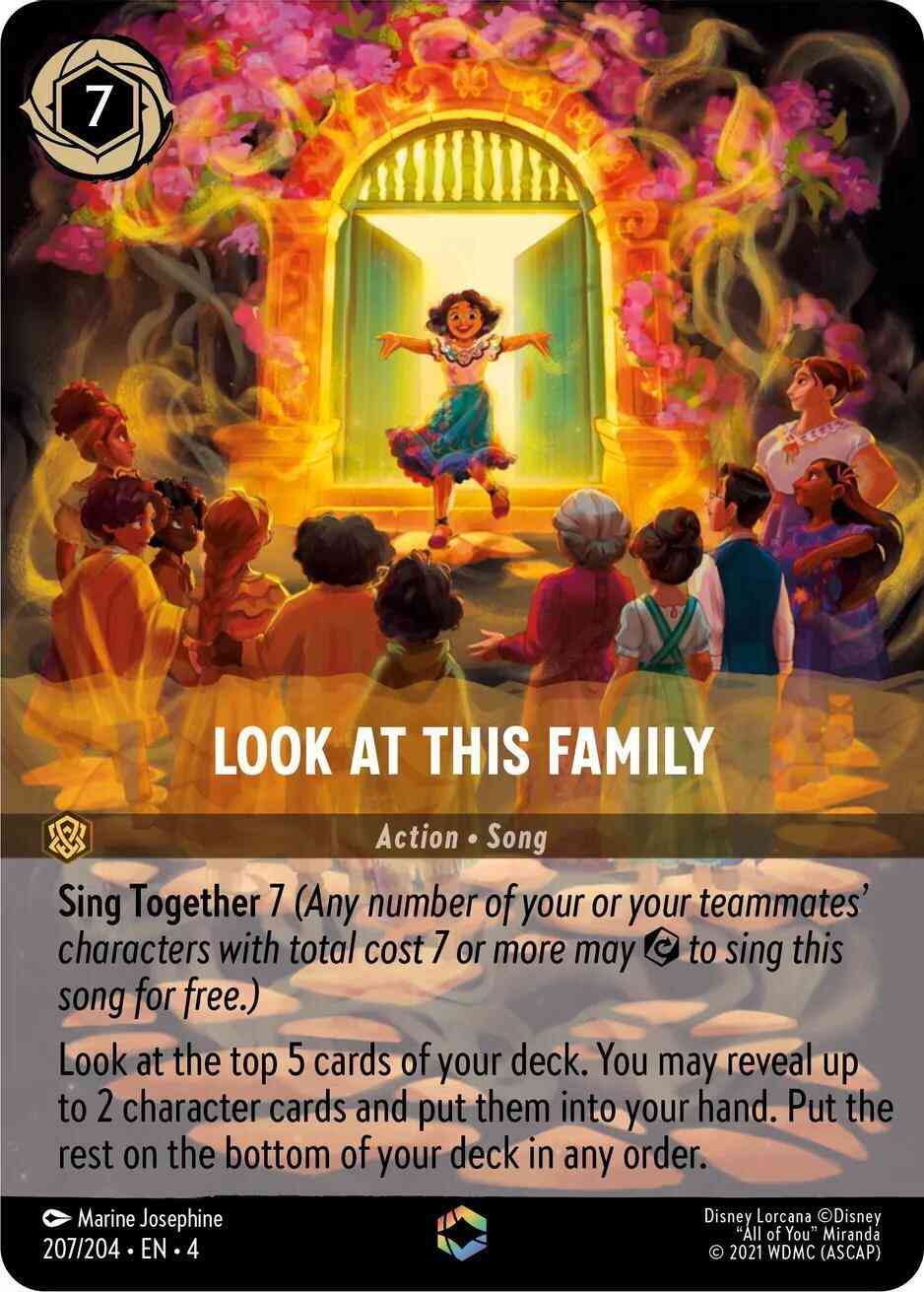 Look at This Family (Enchanted) - 207/204 [Ursula's Return] [Holofoil]