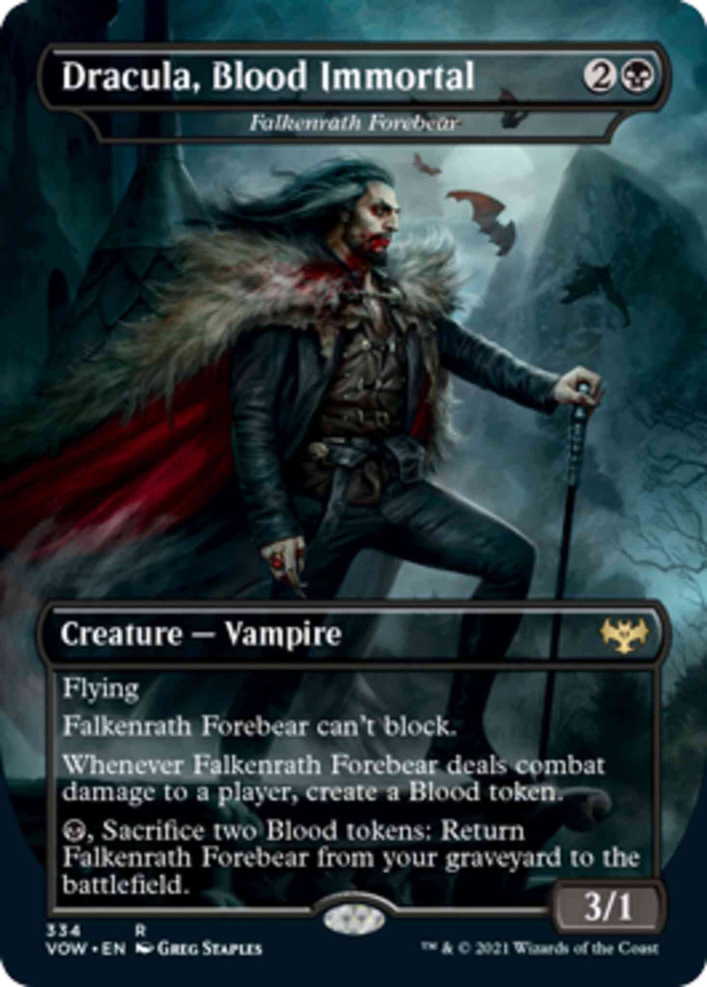 Dracula, Blood Immortal - Falkenrath Forebear [334] [Dracula Series] [Innistrad: Crimson Vow] [Non-Foil]