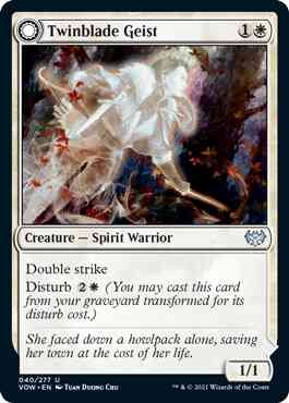 Twinblade Geist // Twinblade Invocation [40] [Innistrad: Crimson Vow] [Non-Foil]