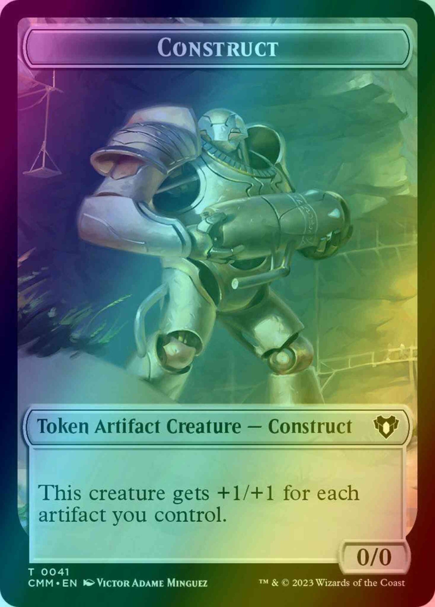 Construct Token (41) // Elemental Token (24) [Commander Masters: Tokens] [Foil]