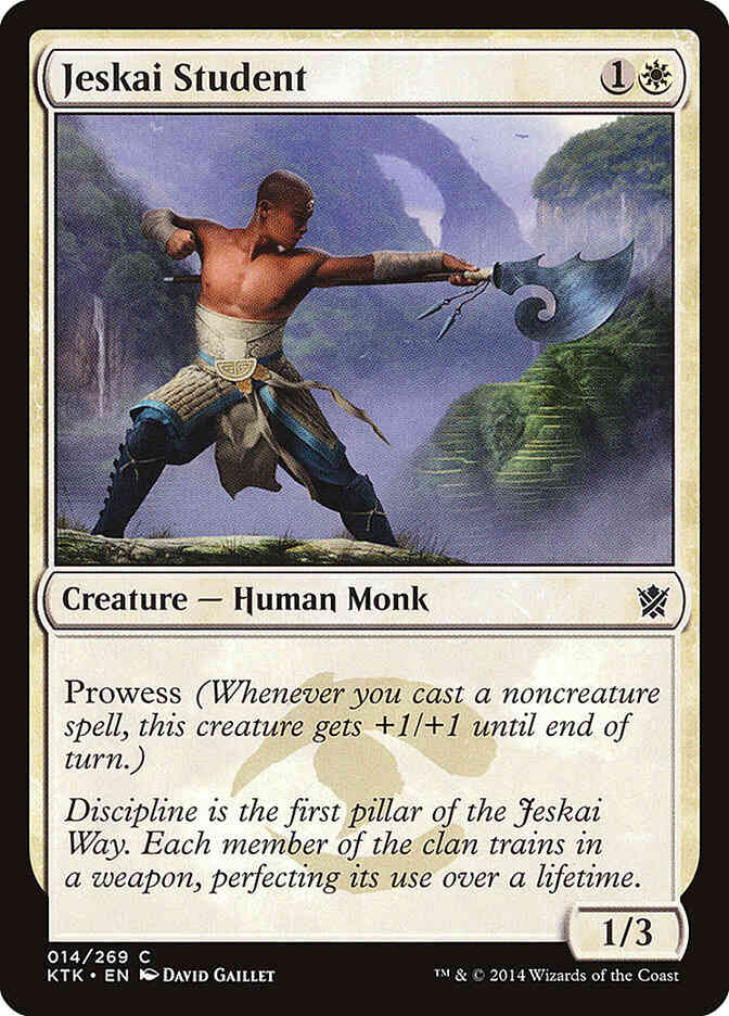 Jeskai Student [14] [Khans Of Tarkir] [Non-Foil]