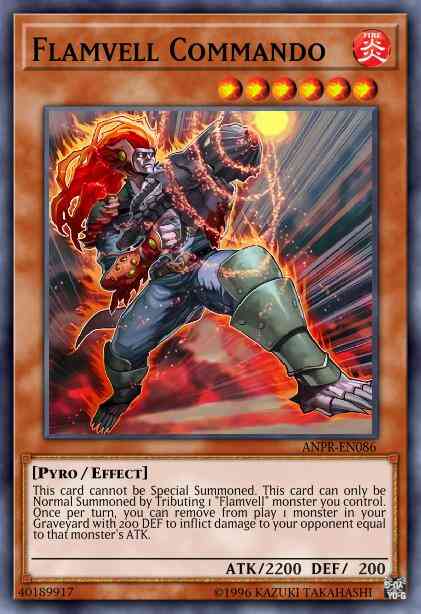 Flamvell Commando - ANPR-EN086 - Ultimate Rare - 1st Edition