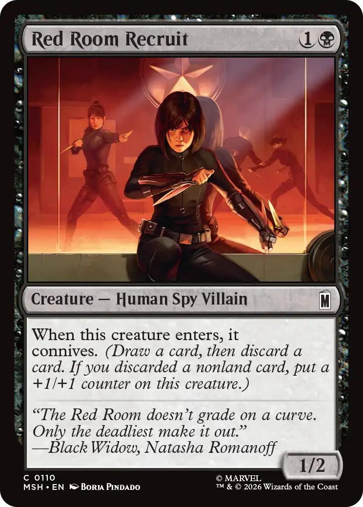 Red Room Recruit [110] [Marvel Super Heroes] [Non-Foil]