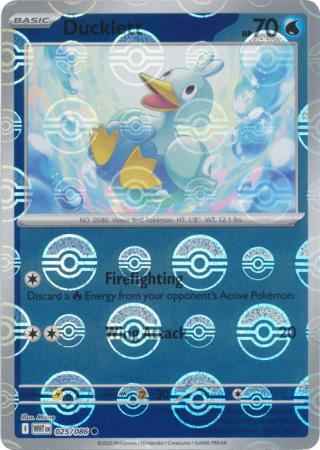 Ducklett - Poké Ball Pattern - 025/086 - Common [sv105w-025] [Reverse Holo]