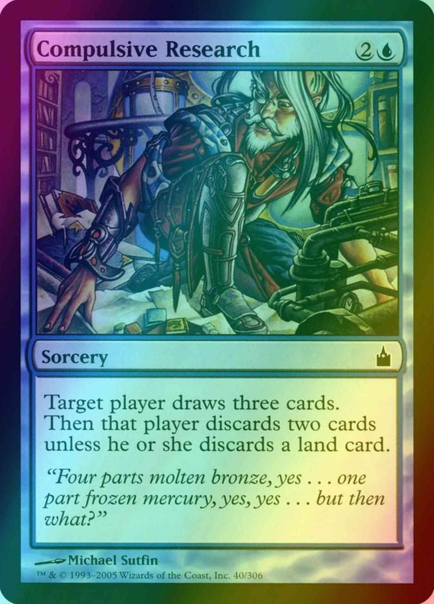 Compulsive Research [40] [Ravnica City Of Guilds] [Foil]