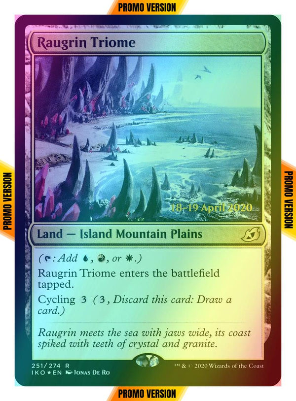 Raugrin Triome [Prerelease] [251s] [Ikoria: Lair of Behemoths Promos] [Foil]
