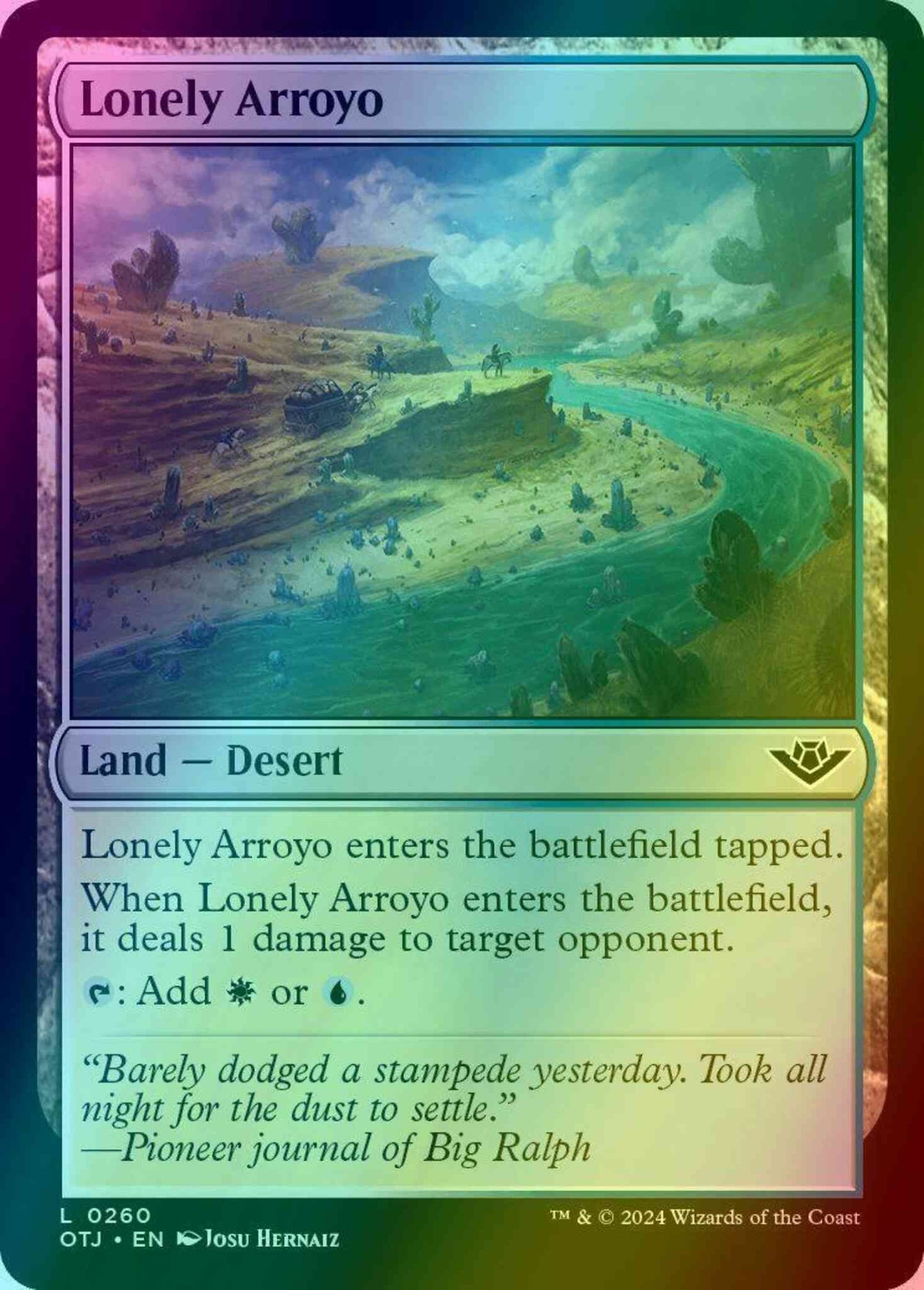 Lonely Arroyo [260] [Outlaws of Thunder Junction] [Foil]