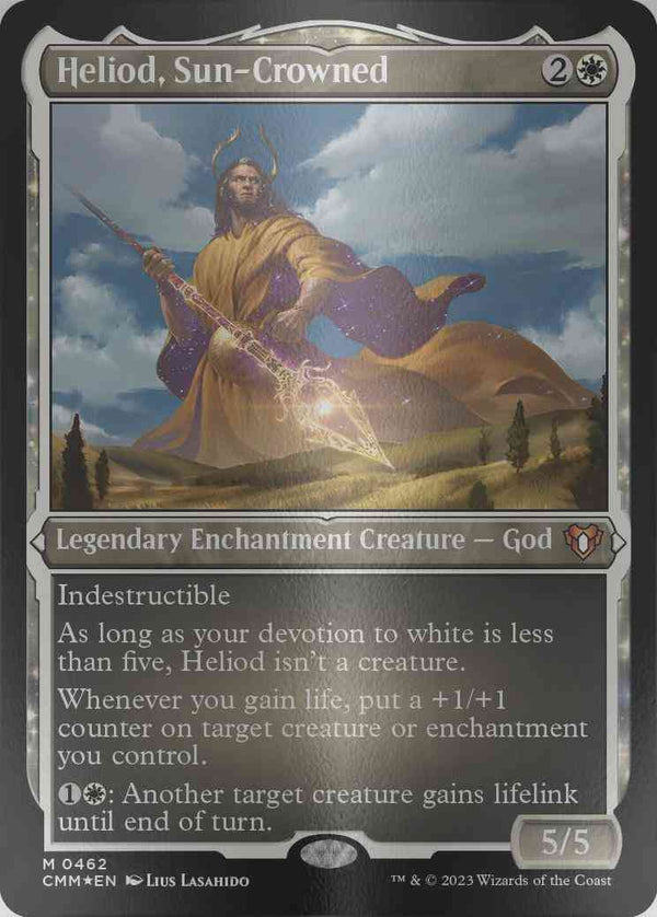 Heliod, Sun-Crowned [462] [Commander Masters] [Etched Foil]