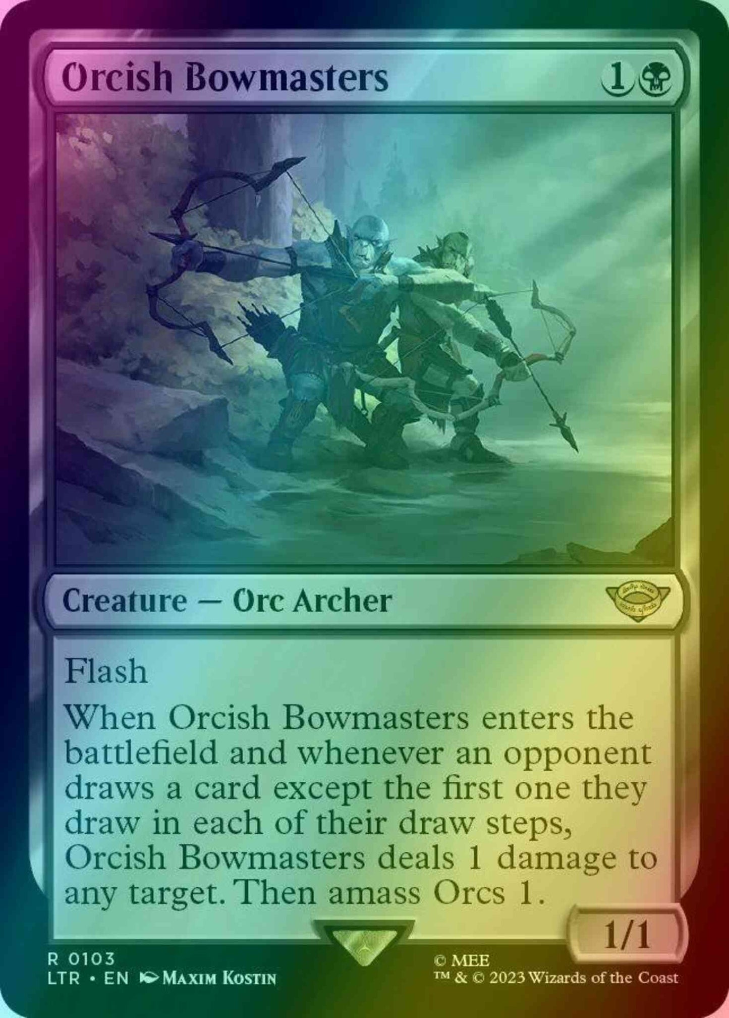 Orcish Bowmasters [103] [The Lord of the Rings: Tales of Middle-earth] [Foil]