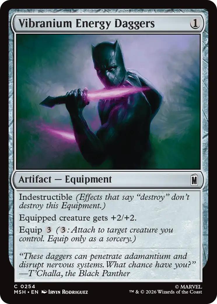 Vibranium Energy Daggers [254] [Marvel Super Heroes] [Non-Foil]